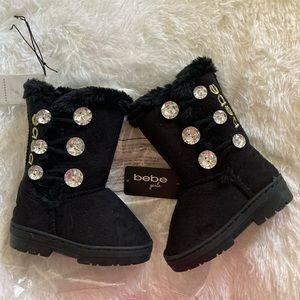 ❤️ NWT! bebe Knee High Toddler Boots With Bling Size 7 Retail $36!! Adorable 🥰